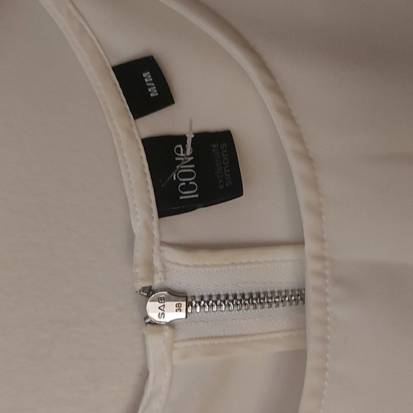 Icone White Dressy Tank Top/Office/ Executive/ Sz M/ NWOT - Picture 2 of 5